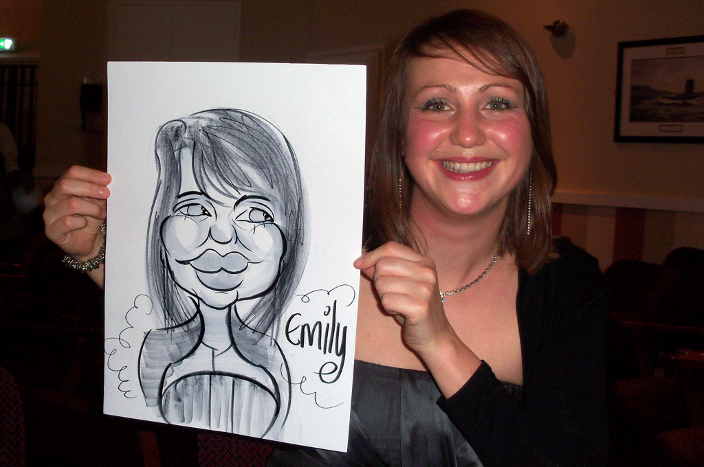 school prom caricaturist