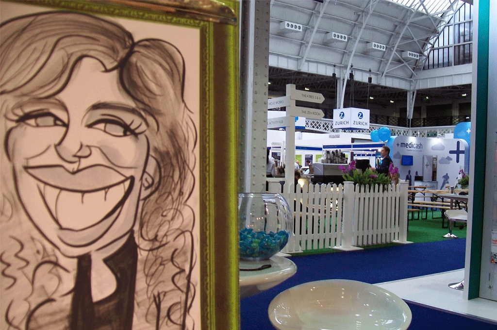 convention and exhibition caricaturist